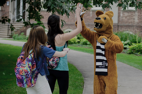 nittany lion high five