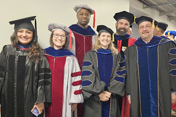 Faculty at graduation