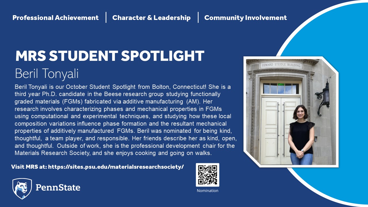 October MRS Student Spotlight