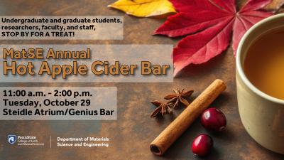 MatSE Annual Hot Apple Cider Bar 