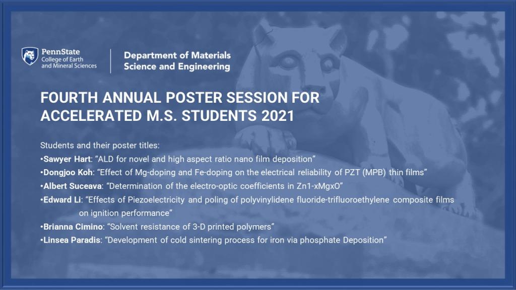 4th Annual Poster Session