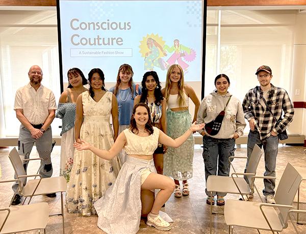 Irena Potochny, a material science and engineering major with a minor in sustainability leadership, created “Conscious Couture” 